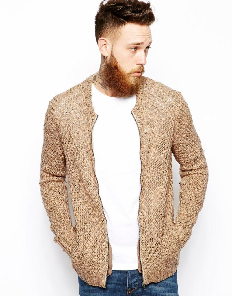 Knitted Bomber Jacket