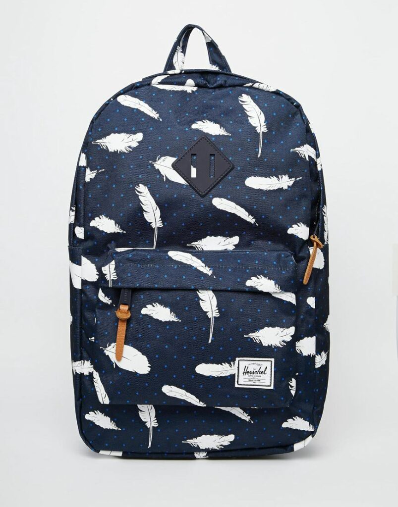 Heritage Backpack in Feather Print