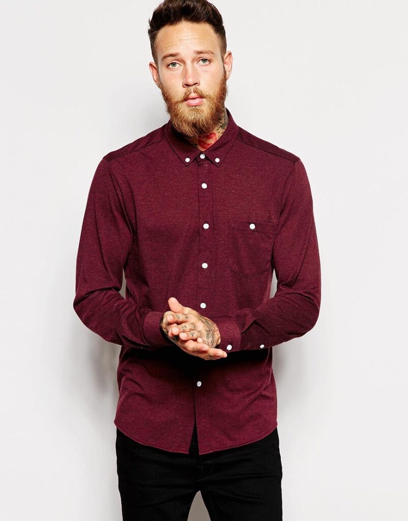 Jersey Shirt With Long Sleeves