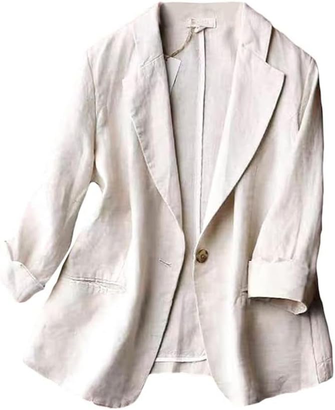 Style Me Relaxed Linen Blazer